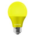Luxrite A19 LED Light Bulbs 8W (60W Equivalent) Yellow Colored Bulbs Non-Dimmable E26 Base LR21490-1PK
